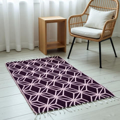 Mosaic Rugs - Plum Purple (2.5ft x 4Ft)