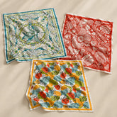 Zavelle Bandana Set Pack Of 3 placed on a light beige surface