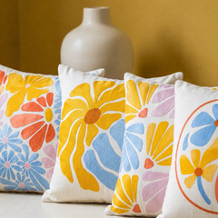 Whimsical Petals Cushion Cover Pack of 4