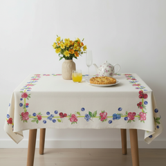 Berry-Fruit-Garland Table Cover