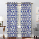 City Block Curtains Blue texture