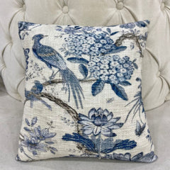 Blue Serenity Bird Cushions Cover Pack of 2