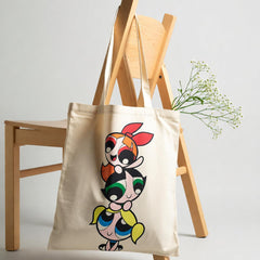 Power Puff Girls Canvas Tote Bag