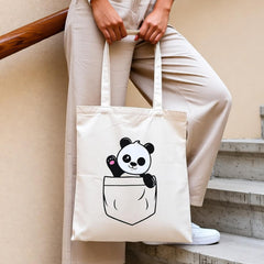 Cute Panda Tote Bag