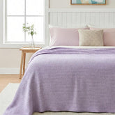 Viscose Cotton Thermals Blanket Pale lilac