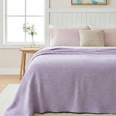 Viscose Cotton Thermals Blanket Pale lilac
