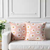 Peachy Daisy Dream Cushions Cover Pack of 2