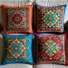 Vibrant Oriental Cushion Cover pack of 4