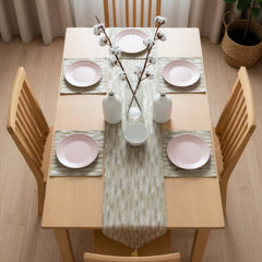 Sandstone Drift Table Runner With 4 Mats