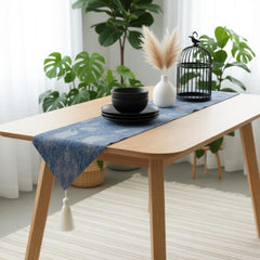 Saro Lifestyle Dining Table Runner With 4 Mats