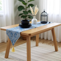 Sapphire Royale Table Runner With 4 Mats