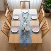 Sapphire Royale Table Runner With 4 Mats