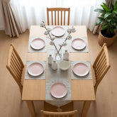 Pure Linen Luxe Table Runner With 4 Mats