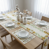 Orchid Elegance Table runner with Mats