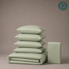 Signature Cotton Satin Stripe Bedsheet Set
