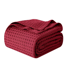 Heritage Waffle Blanket With Pillows