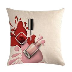 Flower Lipstick Makeup Cushion Covers Pack 6