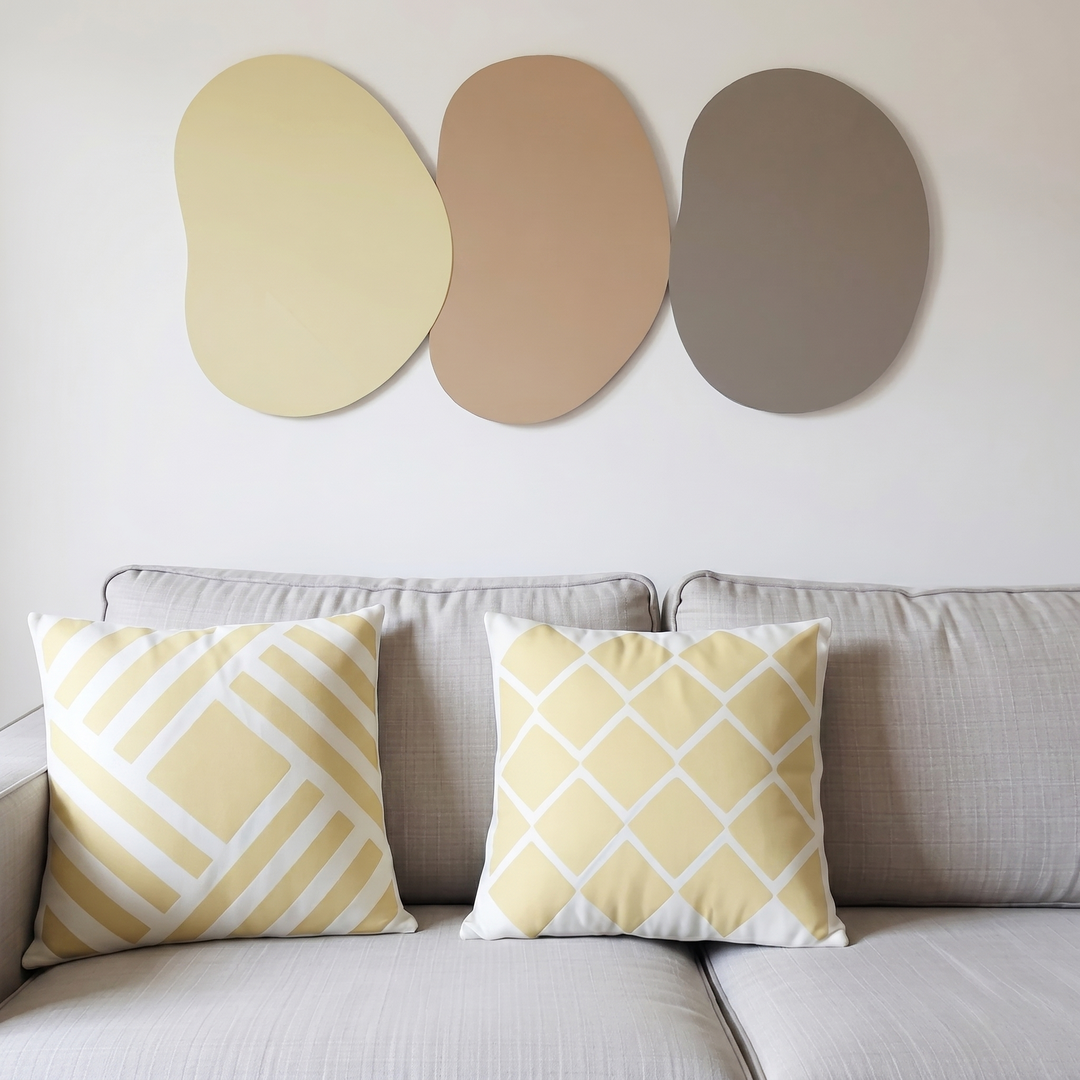 Pastel Gold Hand Sequin Cushion Cove pack of 2