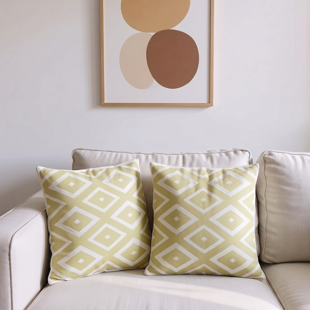 Golden Diamond Hand Sequin Cushion Cove pack of 2