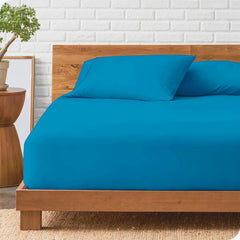 Cotton Fitted Sheet Double Bed