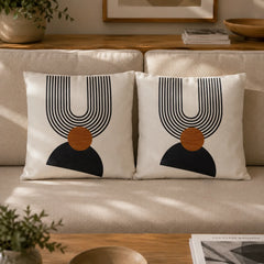 Modern Art Cushion Cover Pack Of 2