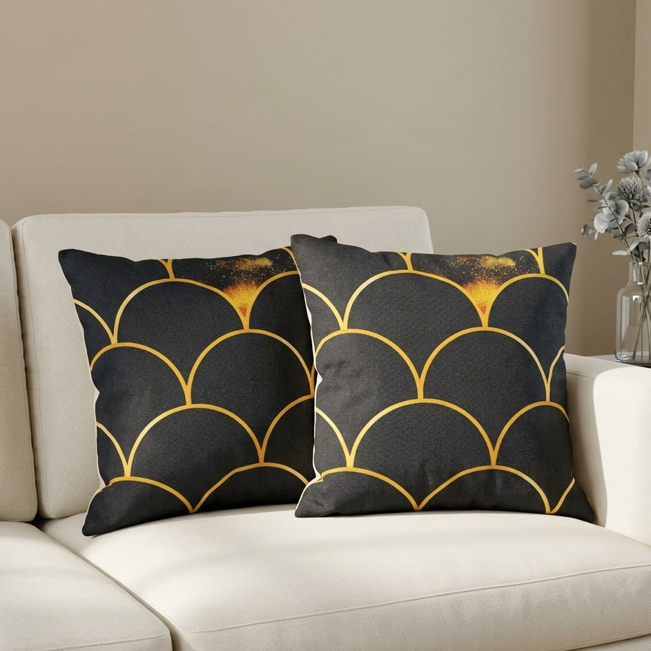 Arc of Light Cushion Cover With Filling Pack of 2