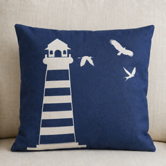 Ocean's Guide Cushion Cover With Filling