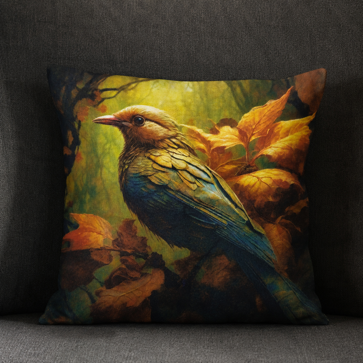 Nature's Embrace Cushion Cover With Filling