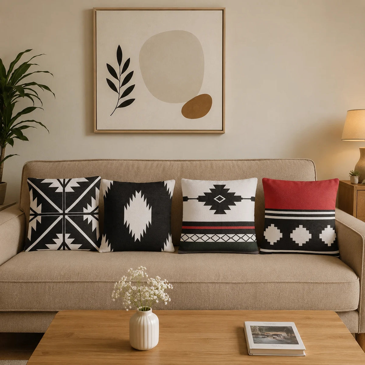 Classic Embellish Cushion Cover Pack of 4