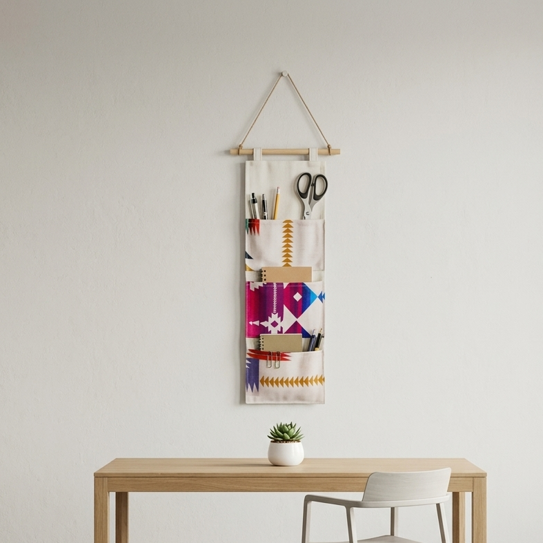 Modern Geometric Harmony Hanging Wall Organizer