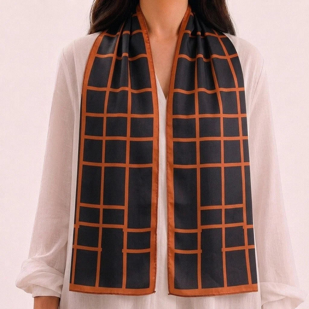 Global Axis Silk Scarf
