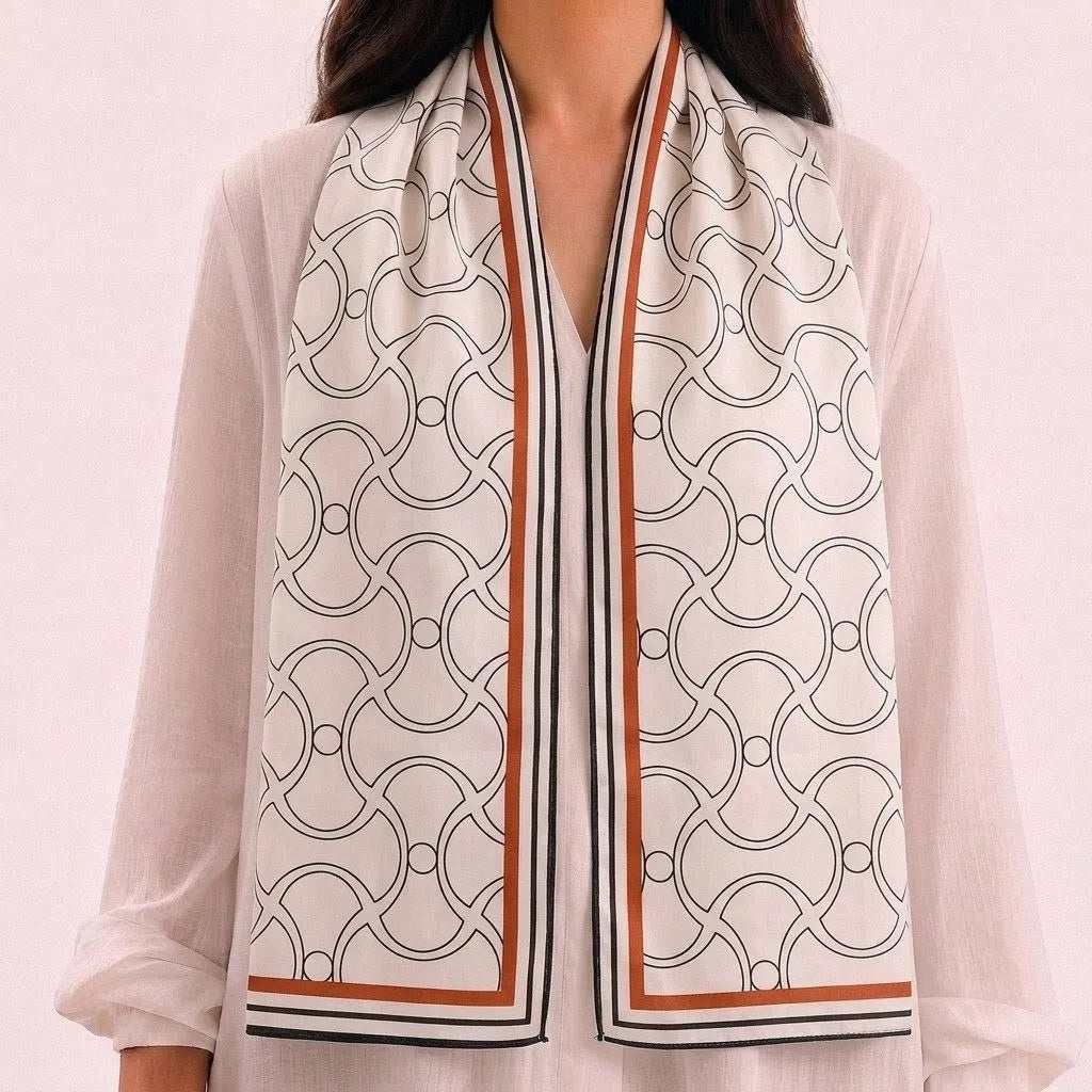 Infinite Link Silk Scarf