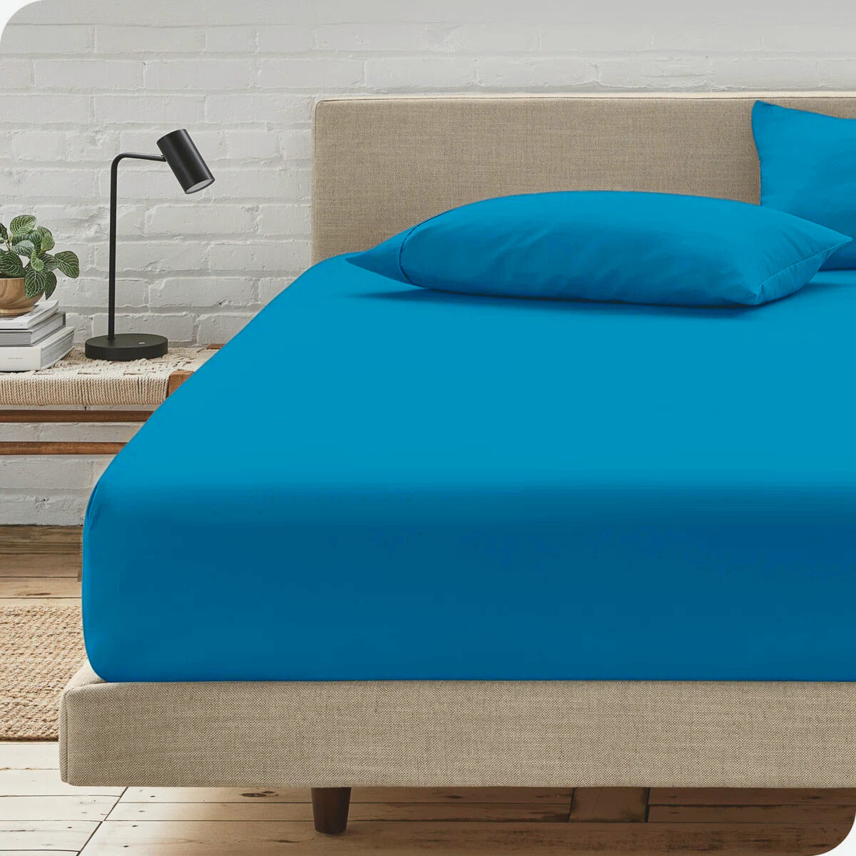 Cotton Fitted Sheet Double Bed