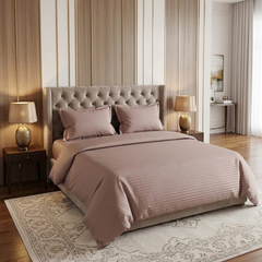 Ash Brown Cotton Bedsheet Pack 3