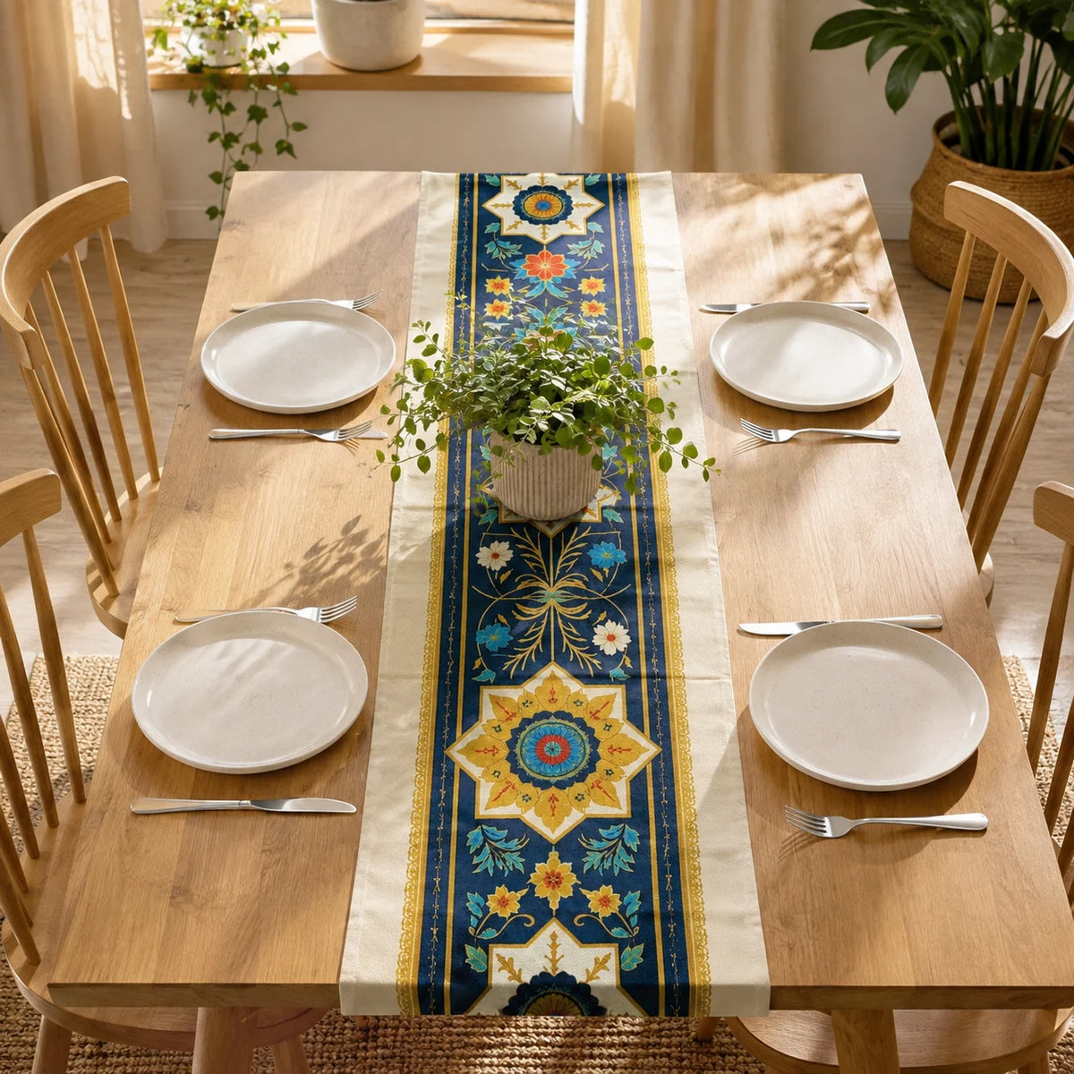 Floral Majesty Table Runner