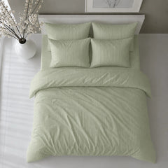 Signature Cotton Satin Stripe Bedsheet Set