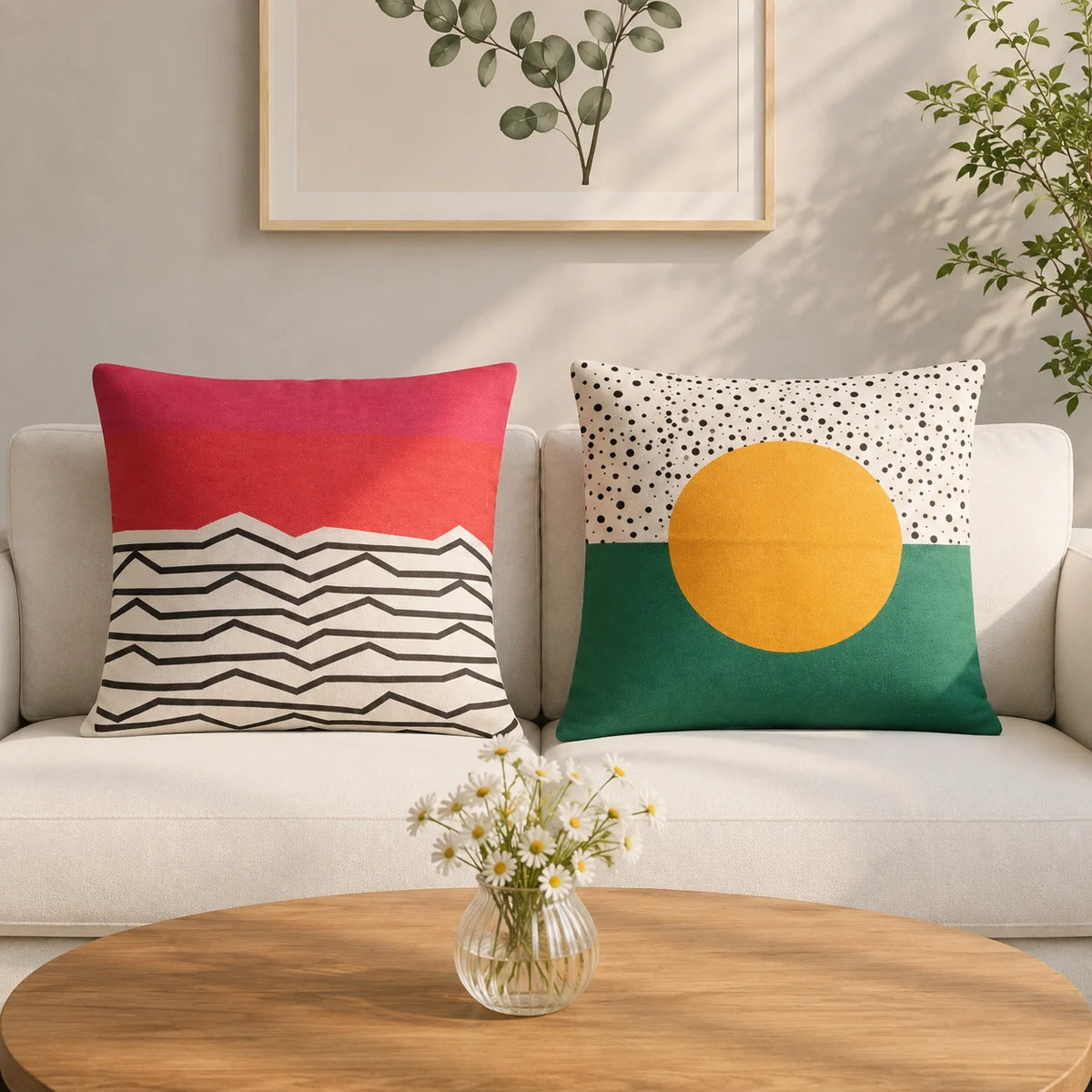 Modern Mosaic Cushion Cover – Pack of 2