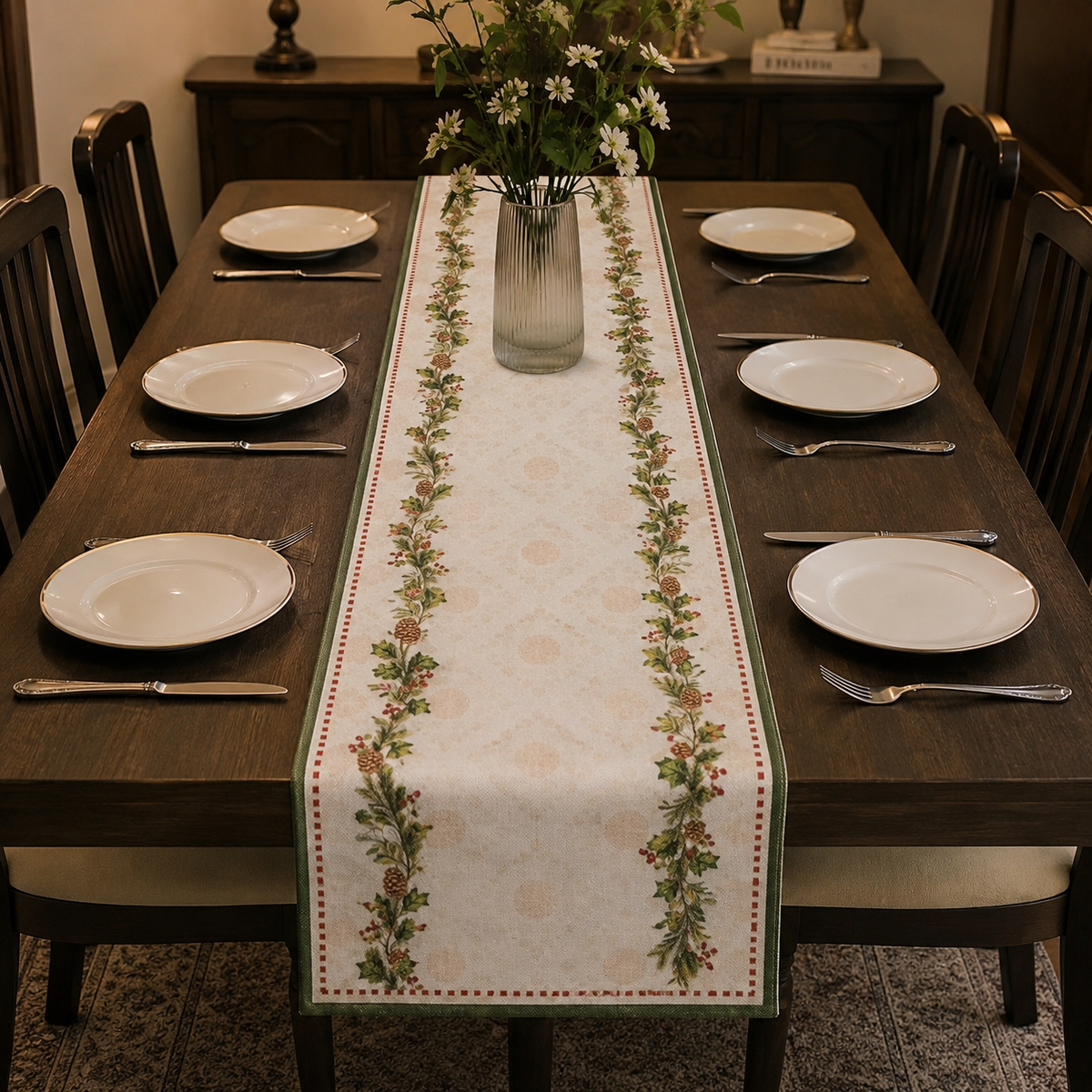 Autumn Aviary Table Runner