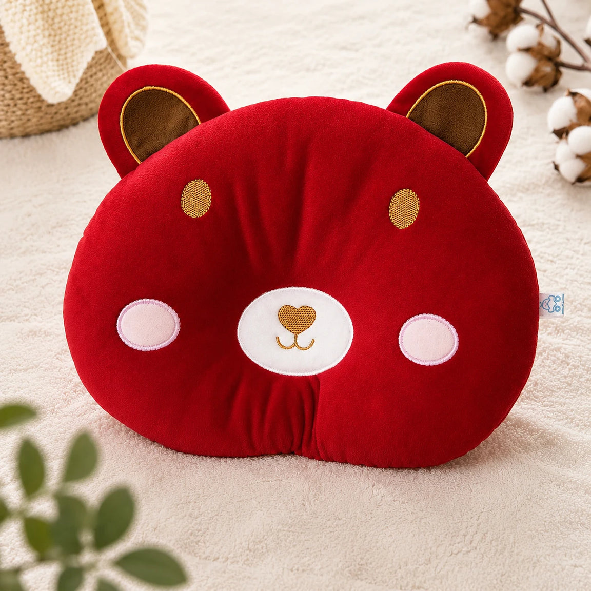 Premium Velvet Baby Cloud Head Shaping Pillow