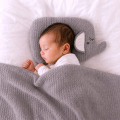 Premium Newborn Elephant Pillow & Blanket Set