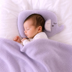Premium Newborn Elephant Pillow & Blanket Set