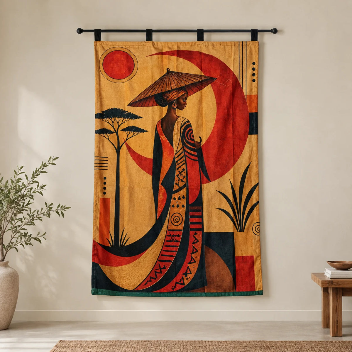 Golden Nomad Wall Tapestry B-Pair