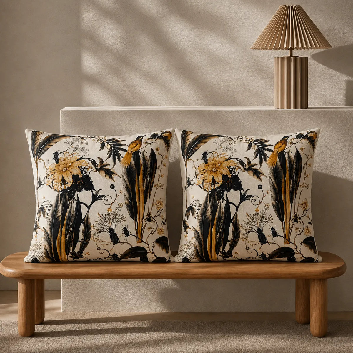 Midnight Botanicals Cushion Cover Pack Of 2