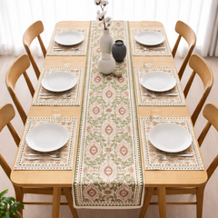 Royal Darbar Elegance Table Runner with Mats