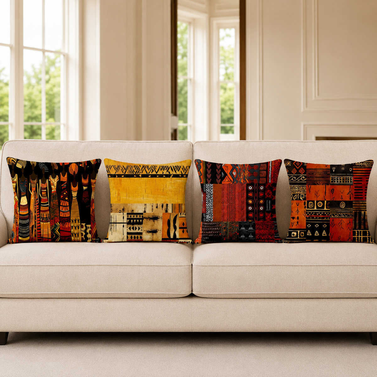 Tribal Radiance Cushion Covers pack of 4