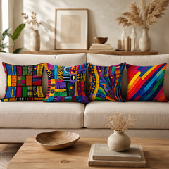 Tribal Palette Cushion Cover Pack Of 4