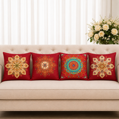 Britimes Throw Cushion Cover pack of 4