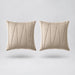 Embroidered V Velvet Cushion Cover Pack Of 2 floating on a light grey surface