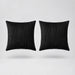 Embroidered V Velvet Cushion Cover Pack Of 2 floating on a light grey surface
