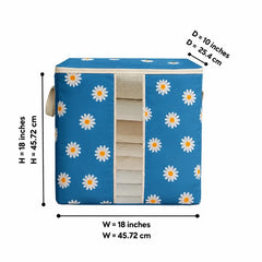 a storage bag placed on a white surface 